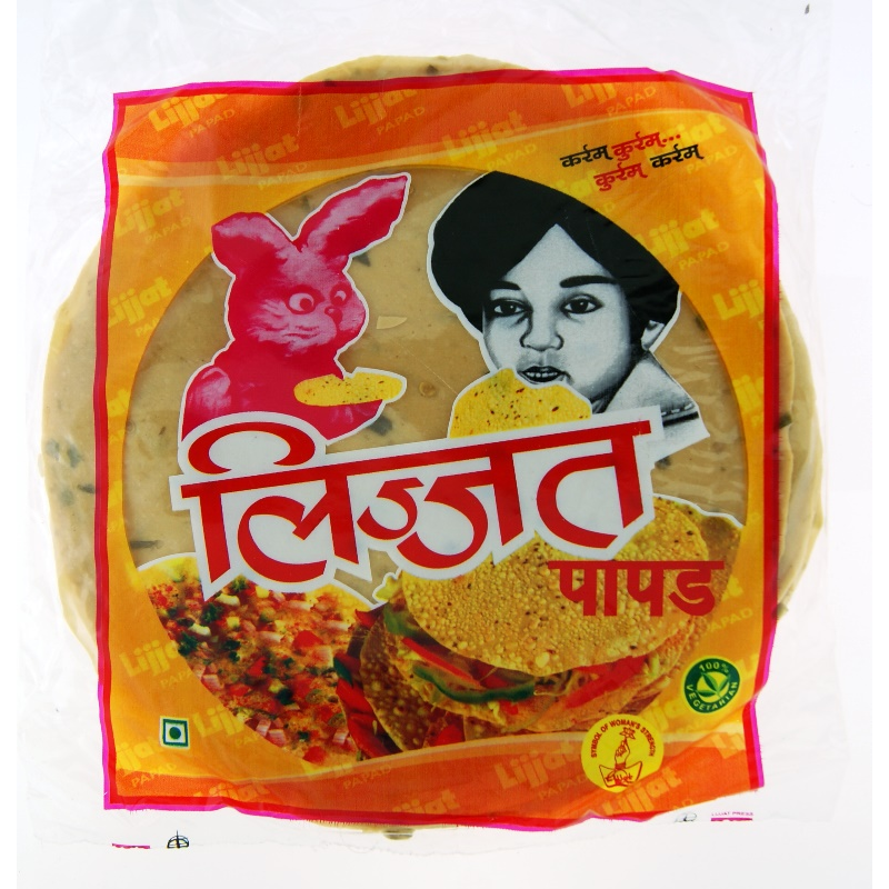LIJJAT BLACK PEPPER PAPAD 20X200G