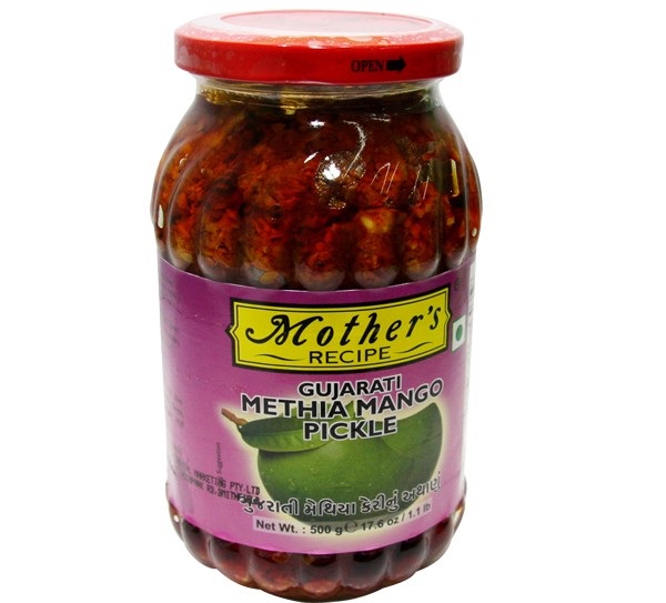mother's gujarathi methia mango pickle-500 gm
